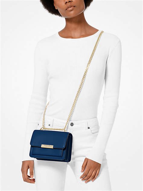 michael michael kors mini leather jade gusset crossbody|Michael Kors Jade Extra Small Leather Gusset Crossbody.